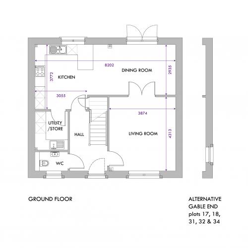Roxburgh ground floor floorplan