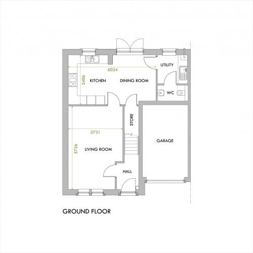 Benson ground floor floorplan