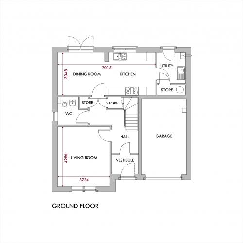 Durrell ground floor floorplan