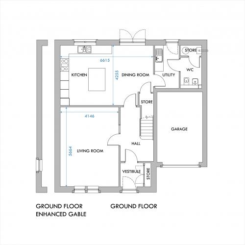 Harper ground floor floorplan