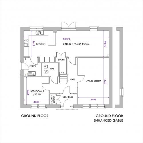 Latham ground floor floorplan