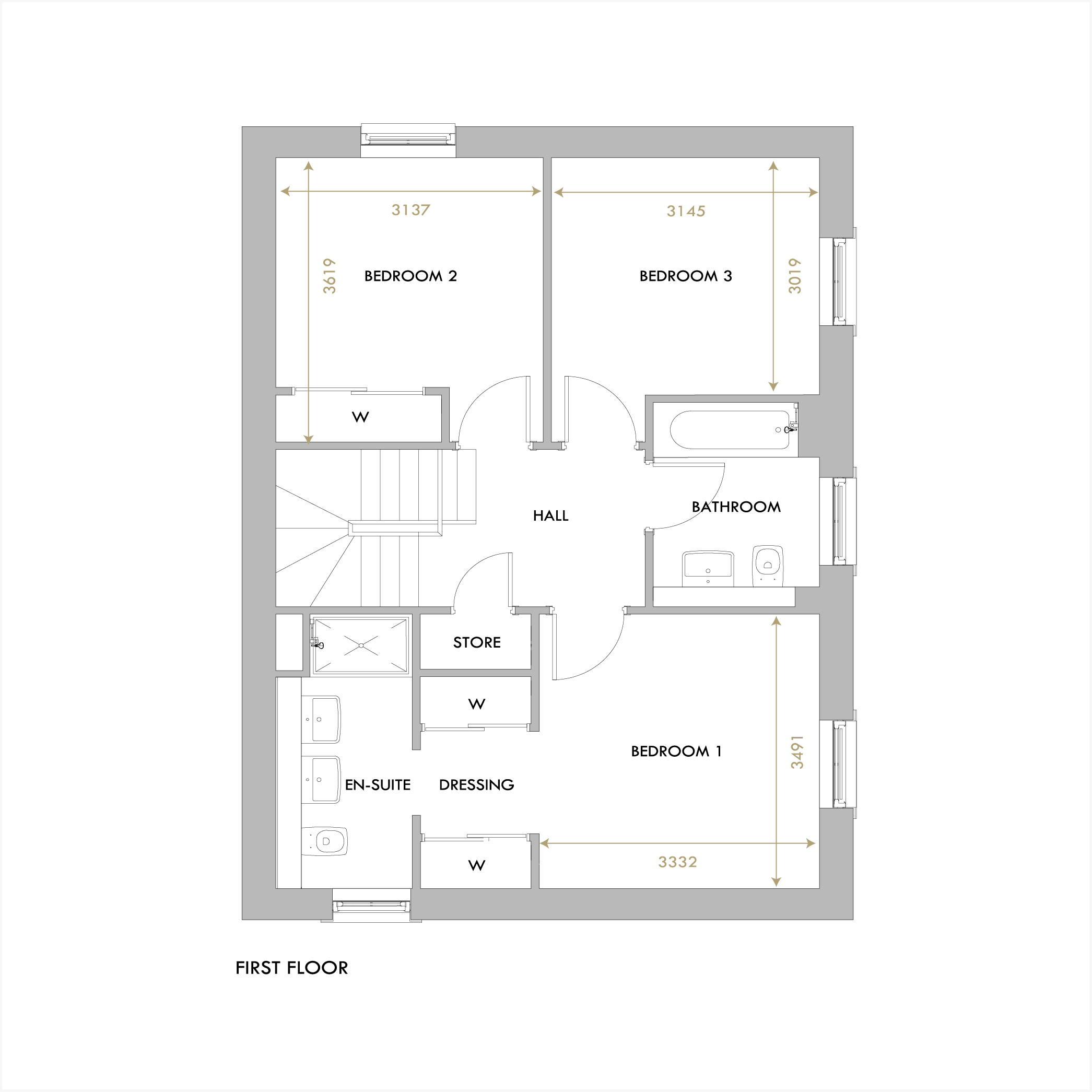 Carberry first floor floorplan