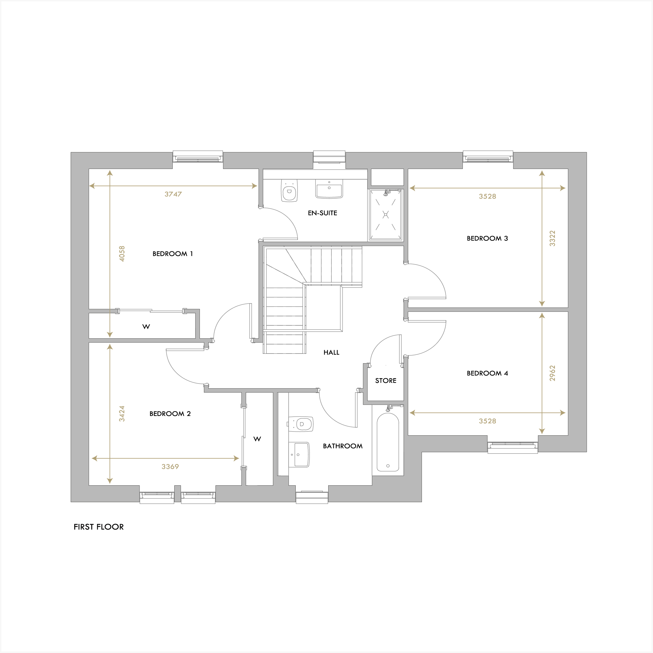 Inveresk first floor floorplan