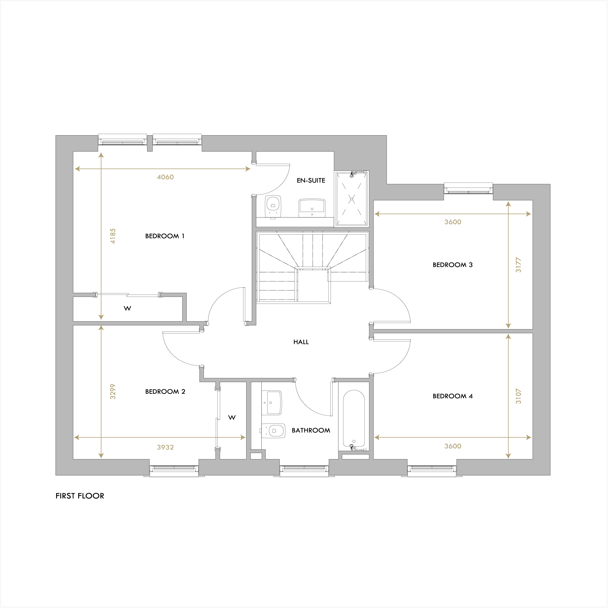 Lauderdale first floor floorplan
