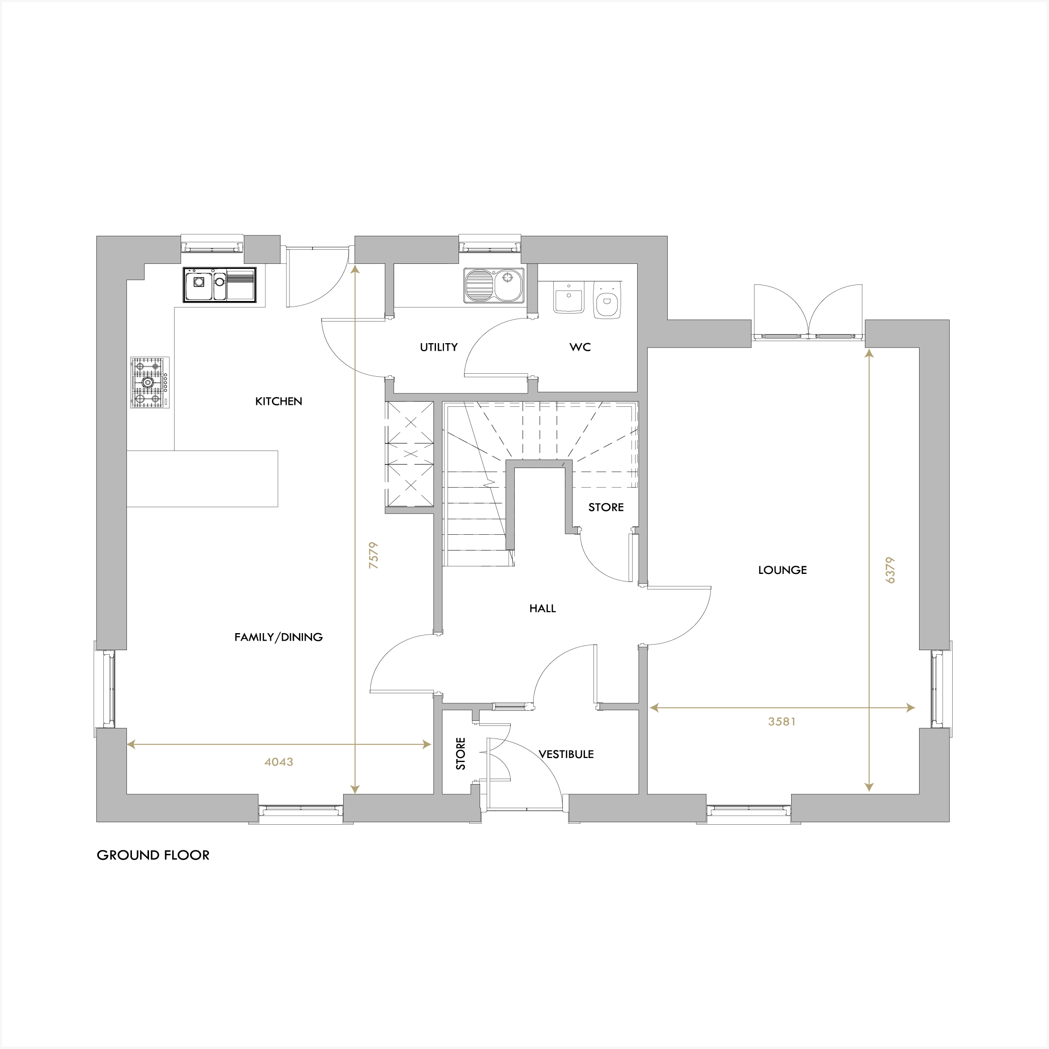 Lauderdale ground floor floorplan