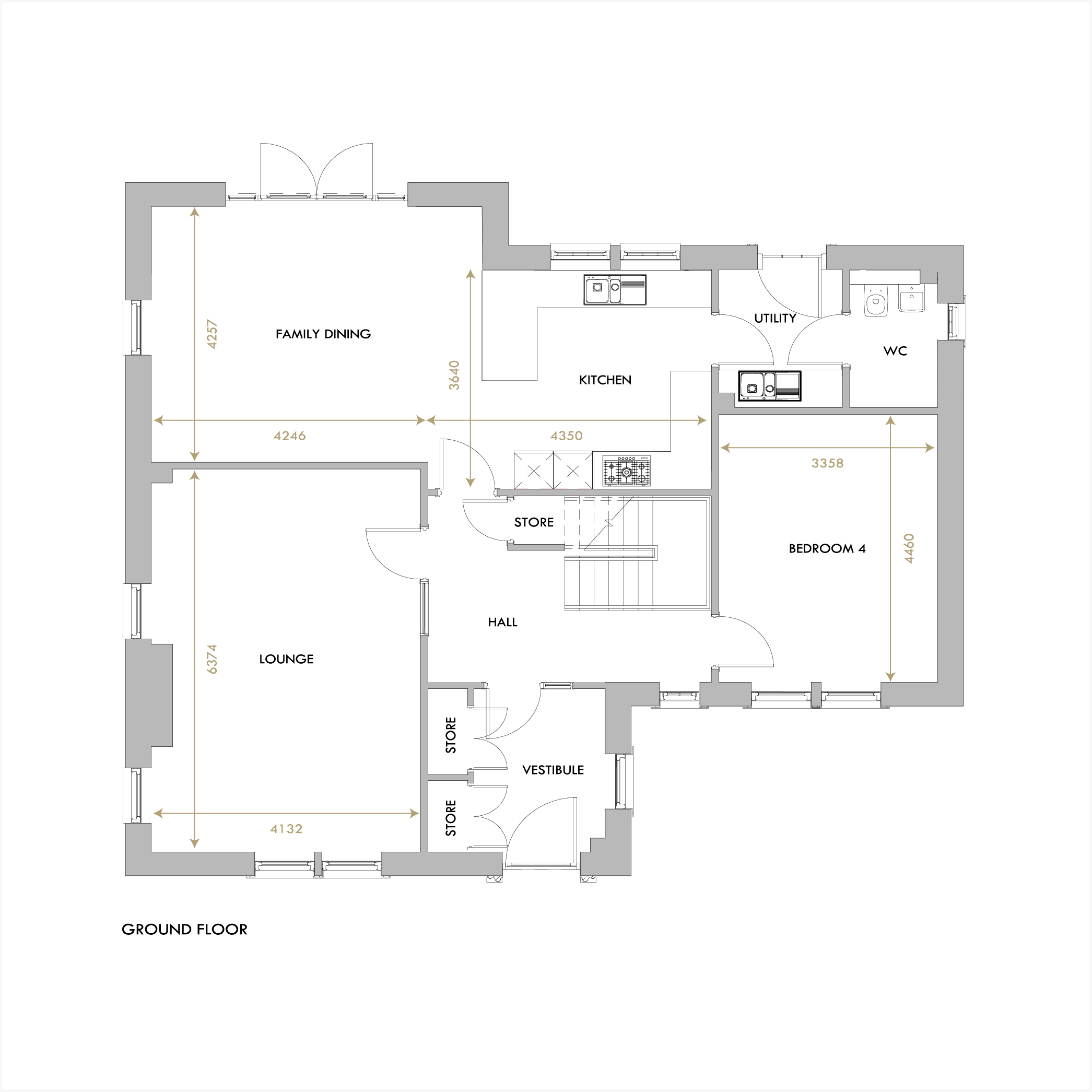 Saltoun ground floor floorplan
