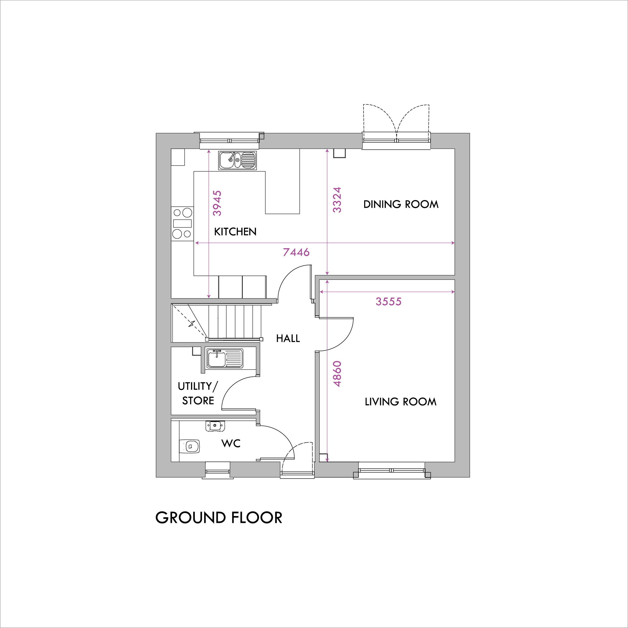 Bennett ground floor floorplan