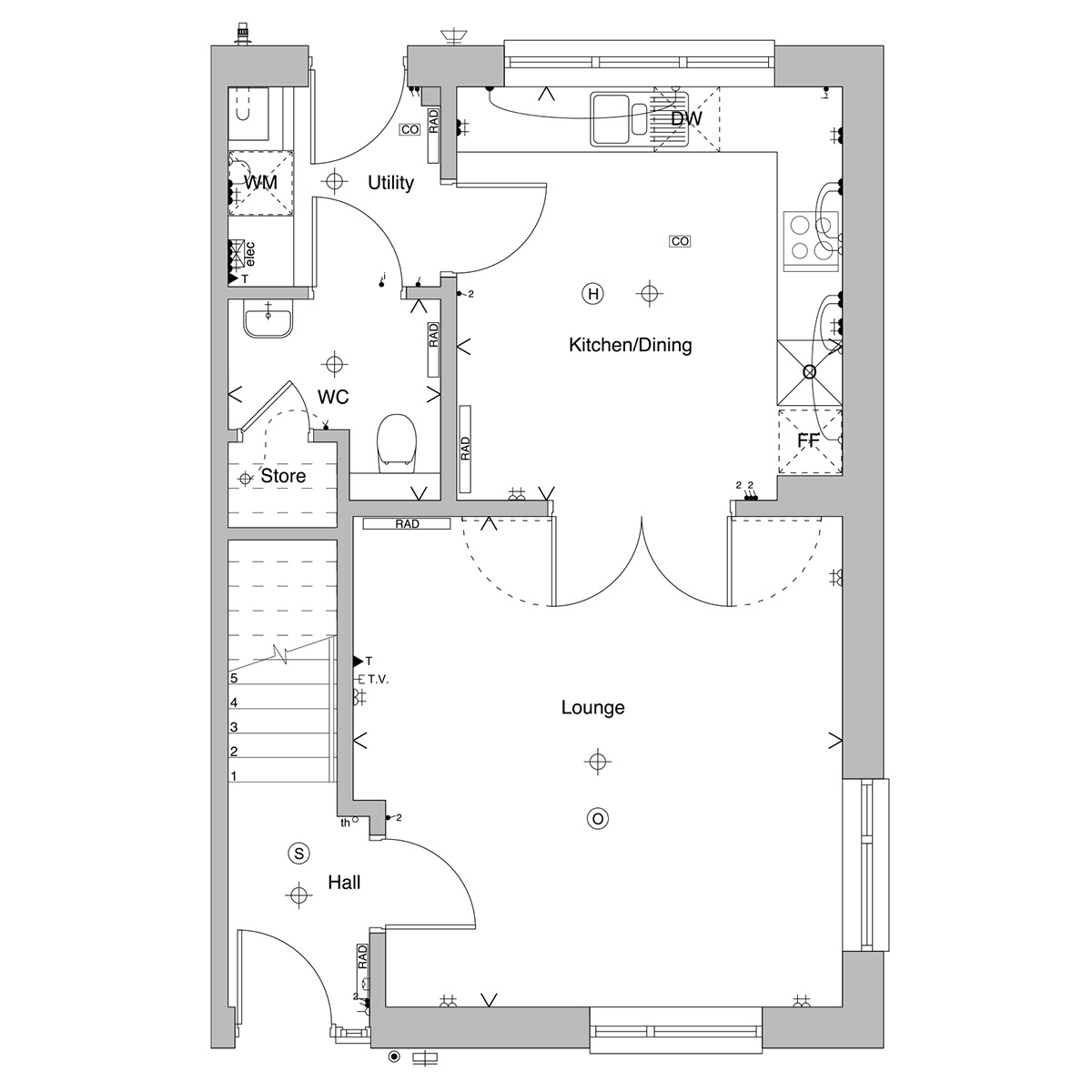 Maple ground floor floorplan