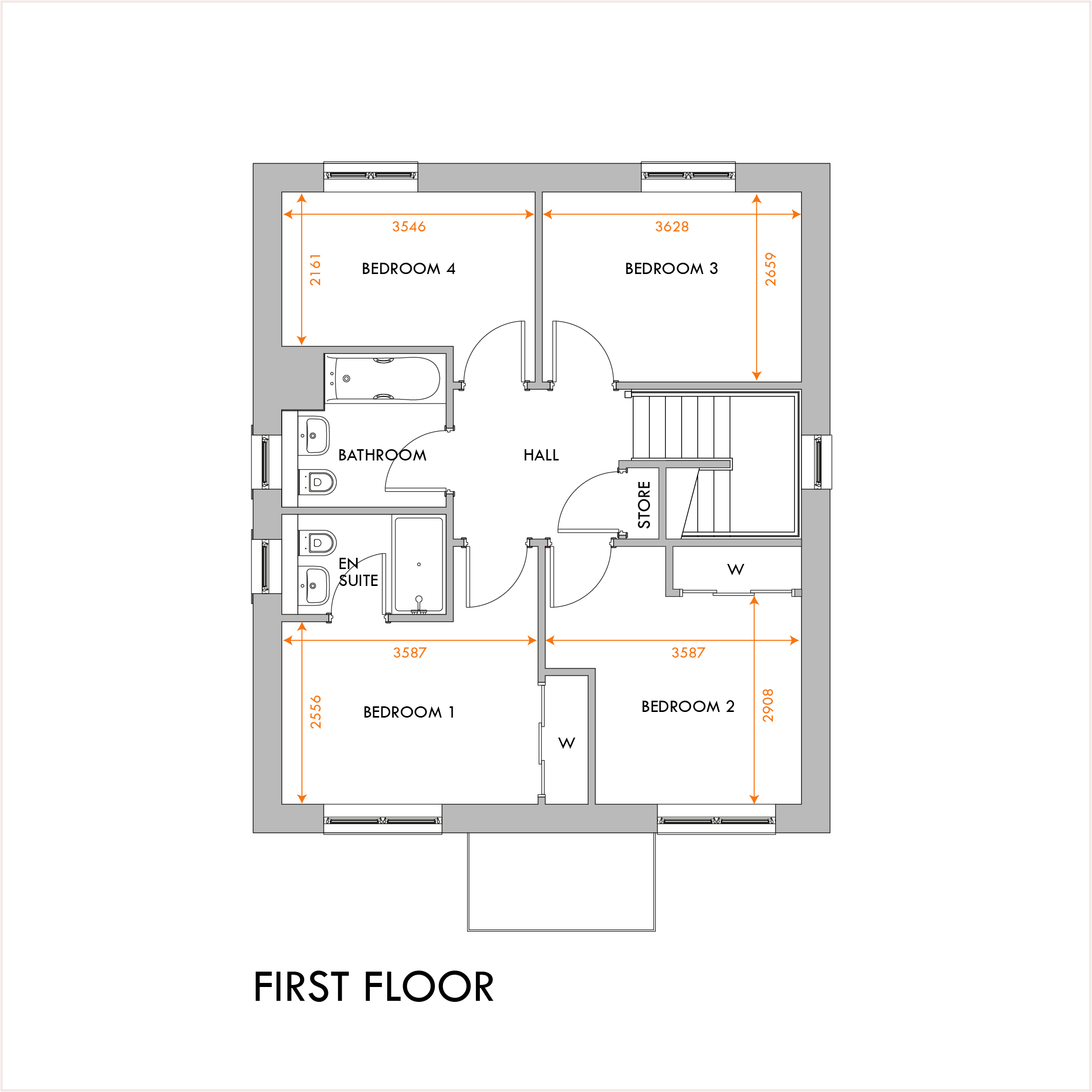 Cedar first floor plan