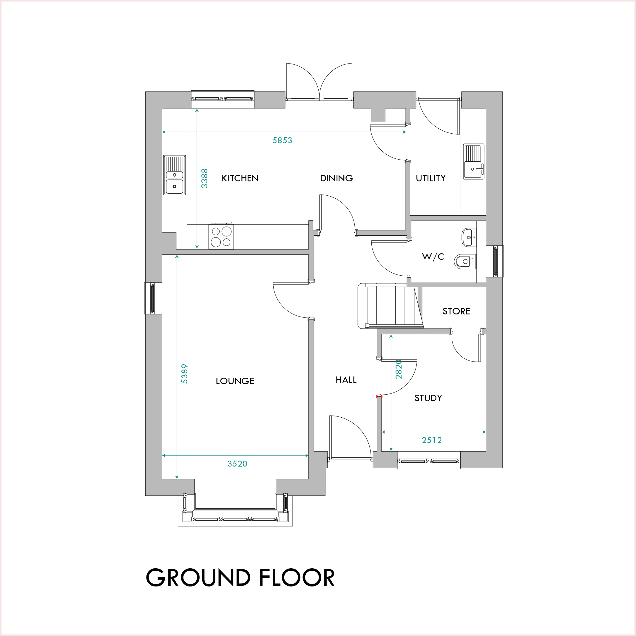 Redwood ground floor plan