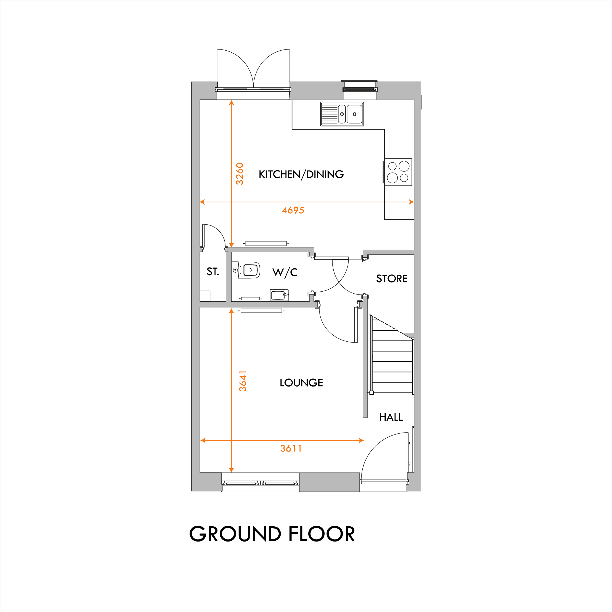 Borthwick ground floor plan