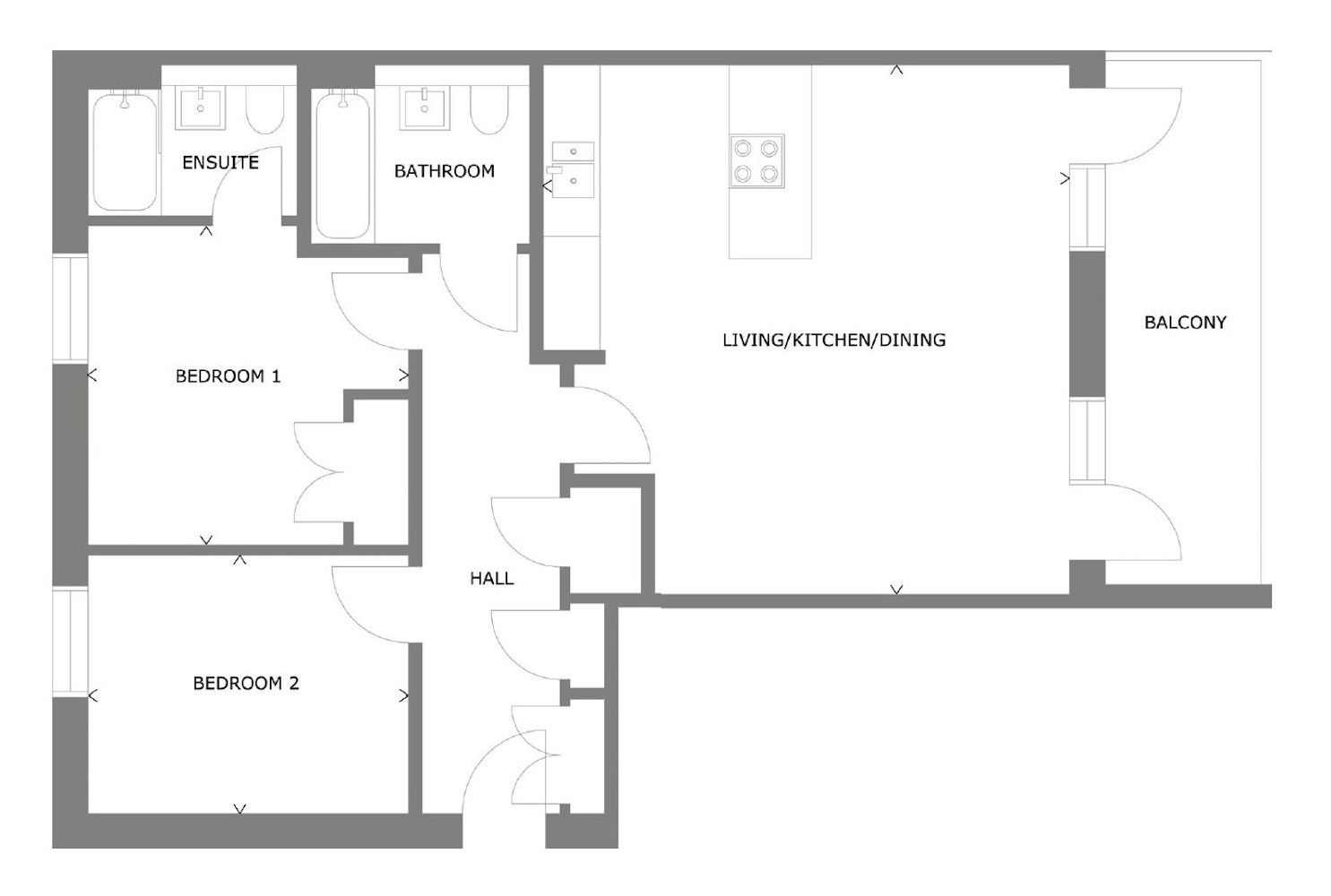 Apartment Type B Floorplan