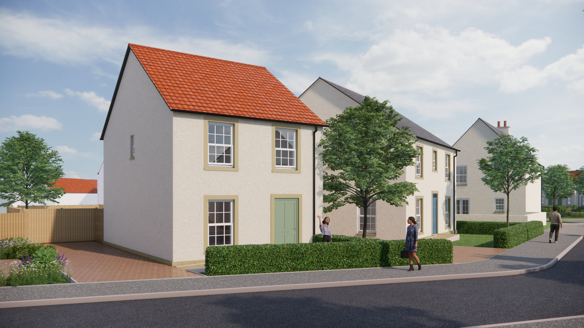Planning CGI of Pittenweem development 