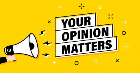 Your opinion matters megaphone