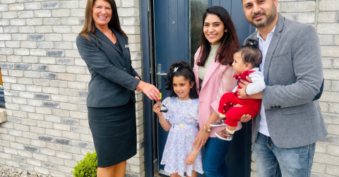 Happy Buyers at West Craigs Green