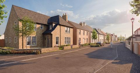CGI of Elie development in Fife 